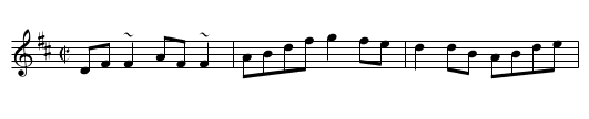 Roaring Mary - staff notation