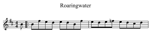 Roaringwater - staff notation