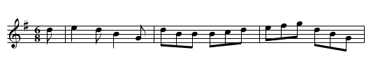 Rob. Down - staff notation
