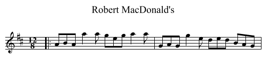 Robert MacDonald's - staff notation