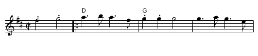 Robert's Two Step - staff notation