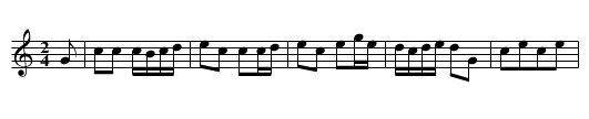 Robertson’s Quickstep - staff notation
