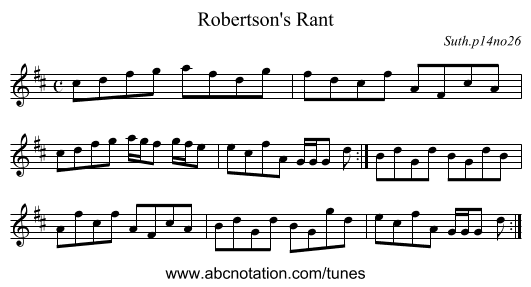 Robertson's Rant - staff notation