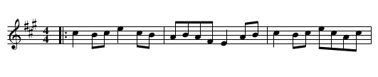 Robertson's Reel - staff notation