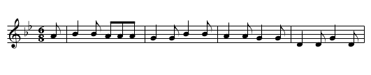 Robin Ddiog - staff notation