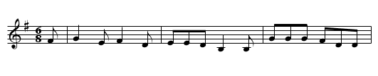 Robin Hood and Little John - staff notation