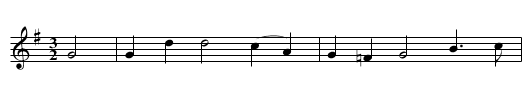 Robin Hood and the Pedlar - staff notation