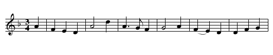 Robin Hood and the Tanner - staff notation