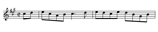Robin Redbreast - staff notation