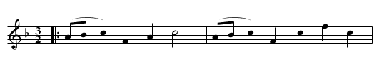 Robin Shore In Harst. Ru2.152 - staff notation