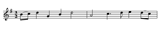 Robin Shure in Hairst - staff notation