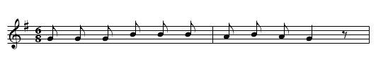Robin-a-Thrush - staff notation