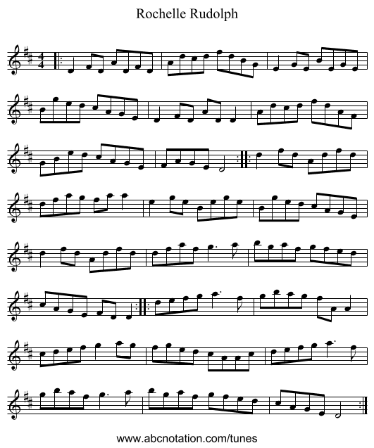Rochelle Rudolph - staff notation