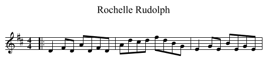 Rochelle Rudolph - staff notation