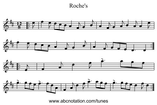 Roche's - staff notation
