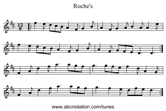 Roche's - staff notation