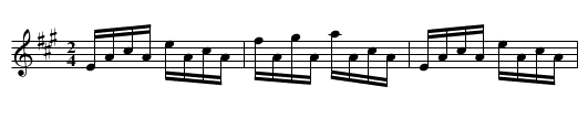 Rochester Hornpipe - staff notation