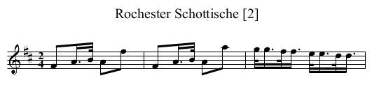 Rochester Schottische [2] - staff notation