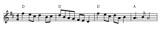 Rochester Schottische - staff notation