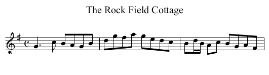 Rock Field Cottage, The - staff notation