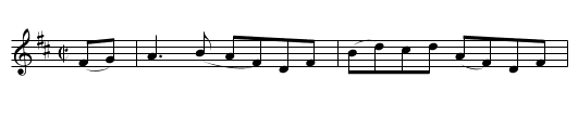 Rock Hornpipe - staff notation