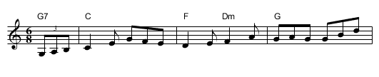 Rock Valley (J-78) - staff notation