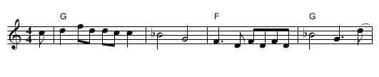 Rockbridge Blues - staff notation