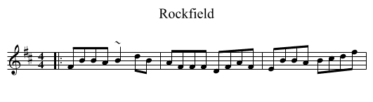 Rockfield - staff notation