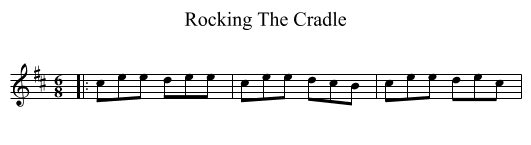 Rocking The Cradle - staff notation
