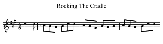 Rocking The Cradle - staff notation