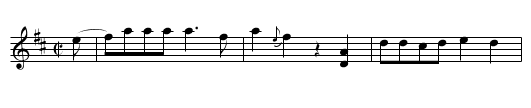 Rockingham Cindy - staff notation
