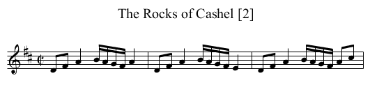 Rocks of Cashel [2], The - staff notation
