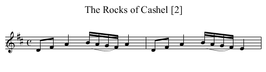 Rocks of Cashel [2], The - staff notation