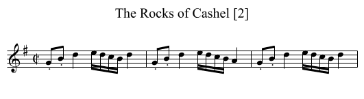 Rocks of Cashel [2], The - staff notation