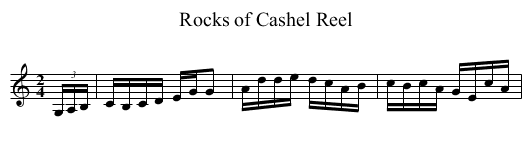 Rocks of Cashel Reel - staff notation