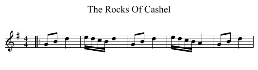 Rocks Of Cashel, The  - staff notation