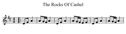 Rocks Of Cashel, The  - staff notation