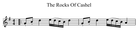 Rocks Of Cashel, The  - staff notation