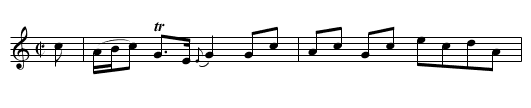 Rocks of Melross, The - staff notation