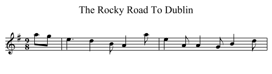 Rocky Road To Dublin, The  - staff notation