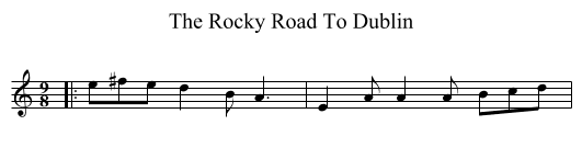 Rocky Road To Dublin, The  - staff notation