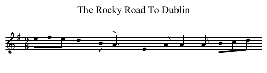 Rocky Road To Dublin, The  - staff notation