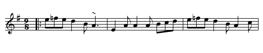 Rocky Road to Dublin - staff notation