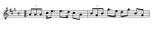 Roderick MacDonald's Strathspey - staff notation