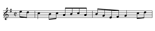 Rodney's Glory - staff notation
