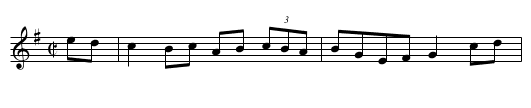 Rodney's Glory - staff notation