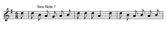 Roger The Miller - staff notation