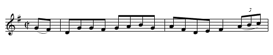 Roger Was A Plowboy (hornpipe) 1760 - staff notation