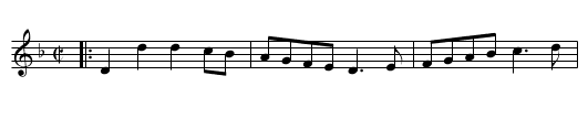 Roger's Wish - staff notation