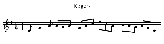 Rogers - staff notation